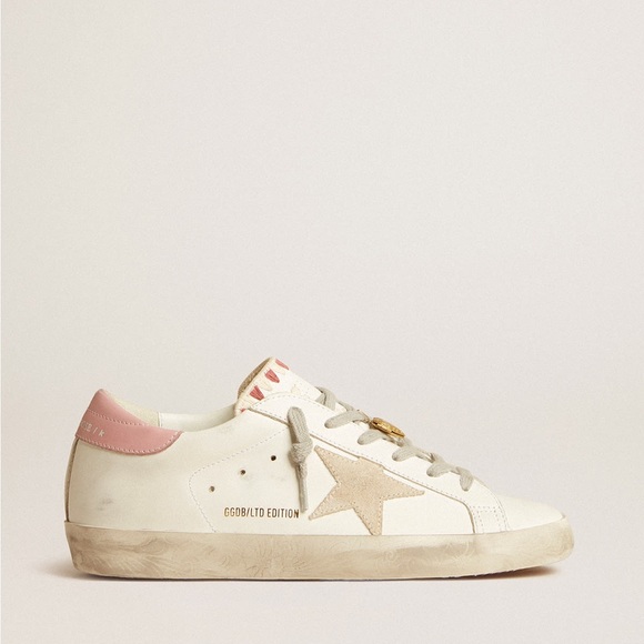 Golden Goose LTD Super Star Flower Tongue Heart Locket Charm Sneakers - Picture 2 of 15